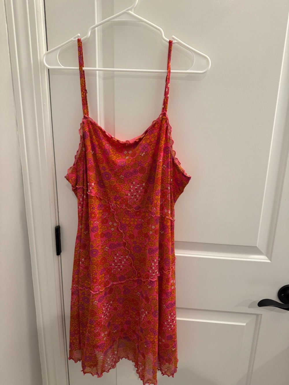 wild fable Pink and Orange Floral Slip Dress